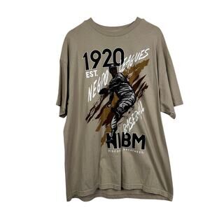 Big Boy Headgear Negro Leagues 1920 Baseball Cotton Graphic Tee Size 2X